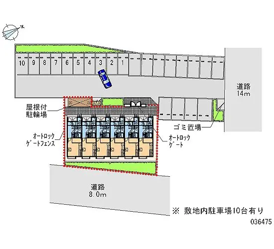 ★手数料０円★飯能市双柳 月極駐車場